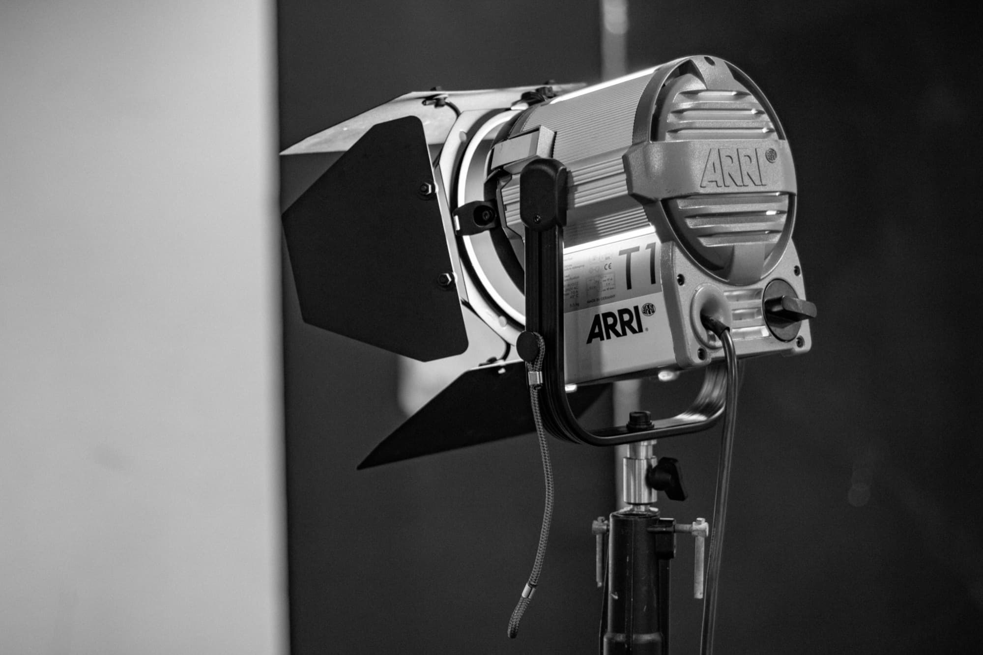 A professional ARRI studio light used on SNAP film productions