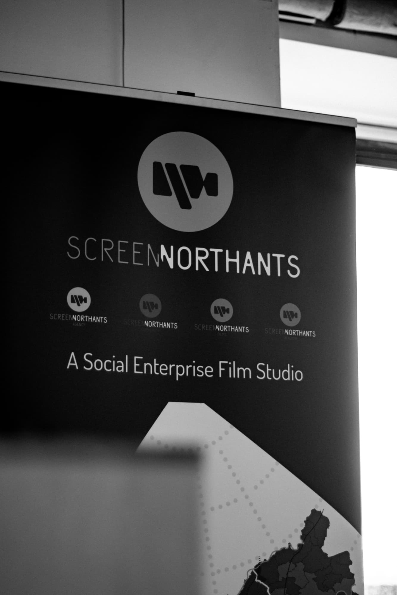 Screen Northants banner: a social enterprise film studio